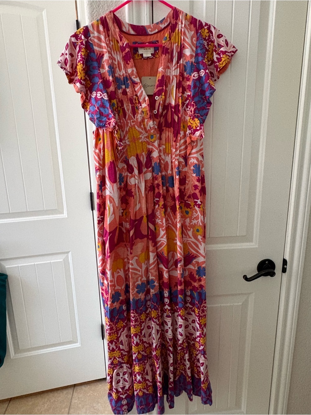 Maeve Multicolor v-neck Maxi Dress